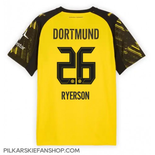 Koszulka piłkarska Borussia Dortmund Julian Ryerson #26 Strój Domowy 2025-26 tanio Krótki Rękaw Koszulka piłkarska Borussia Dortmund Julian Ryerson #26 Strój Domowy 2025-26 tanio Krótki Rękaw